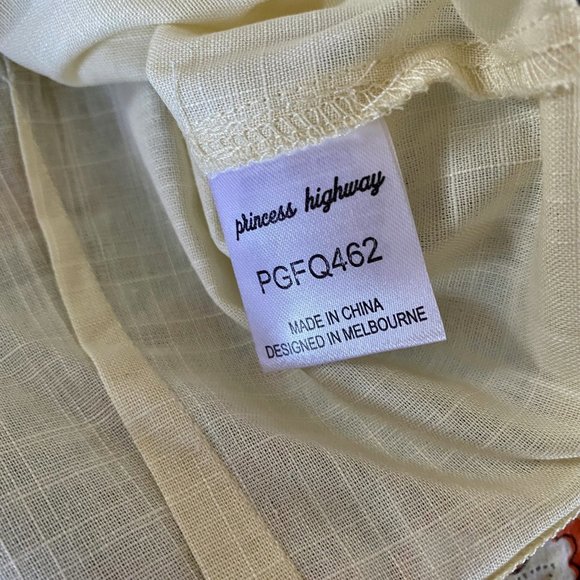 NWT Modcloth Safari Sun Chasers blouse w/ embroiderd tigers, women's size large - Picture 9 of 16